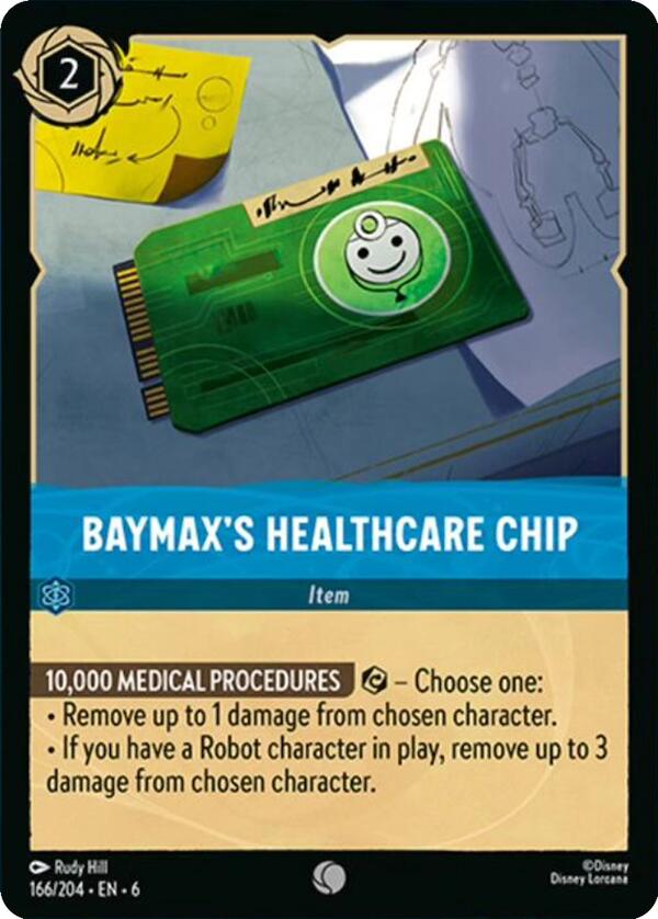 Baymax's Healthcare Chip (166/204) [Azurite Sea] | Jack's On Queen