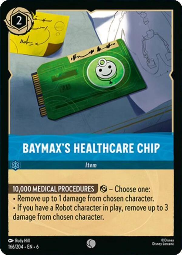 Baymax's Healthcare Chip (166/204) [Azurite Sea] | Jack's On Queen