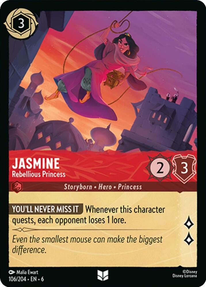 Jasmine - Rebellious Princess (106/204) [Azurite Sea] | Jack's On Queen