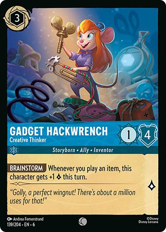 Gadget Hackwrench - Creative Thinker (139/204) [Azurite Sea] | Jack's On Queen
