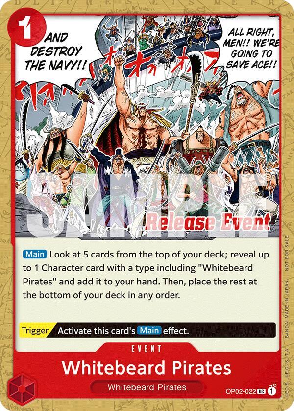 Whitebeard Pirates (ST15 - ST20 Release Event Pack) (OP02-022) [One Piece Promotion Cards] | Jack's On Queen