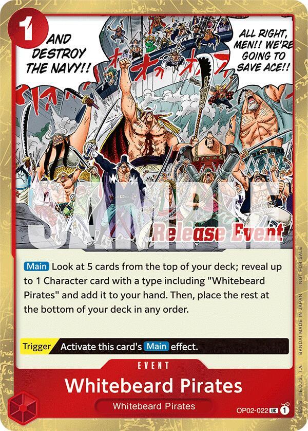 Whitebeard Pirates (ST15 - ST20 Release Event Winner Pack) (OP02-022) [One Piece Promotion Cards] | Jack's On Queen