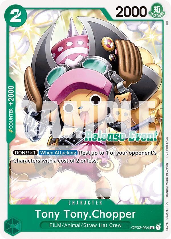 Tony Tony.Chopper (ST15 - ST20 Release Event Pack) (OP02-034) [One Piece Promotion Cards] | Jack's On Queen