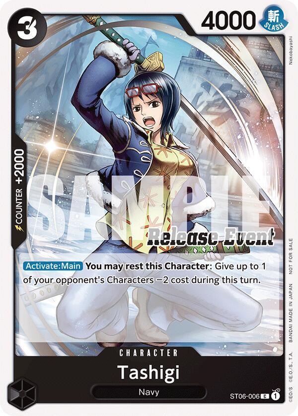 Tashigi (ST15 - ST20 Release Event Pack) (ST06-006) [One Piece Promotion Cards] | Jack's On Queen