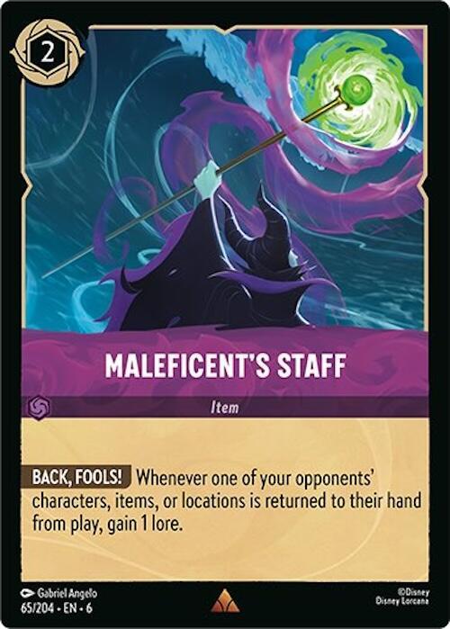 Maleficent's Staff (65/204) [Azurite Sea] | Jack's On Queen