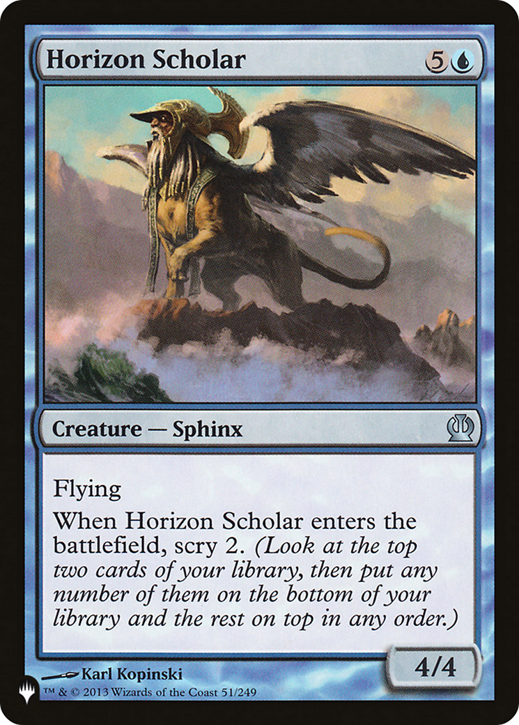 Horizon Scholar [The List Reprints] | Jack's On Queen