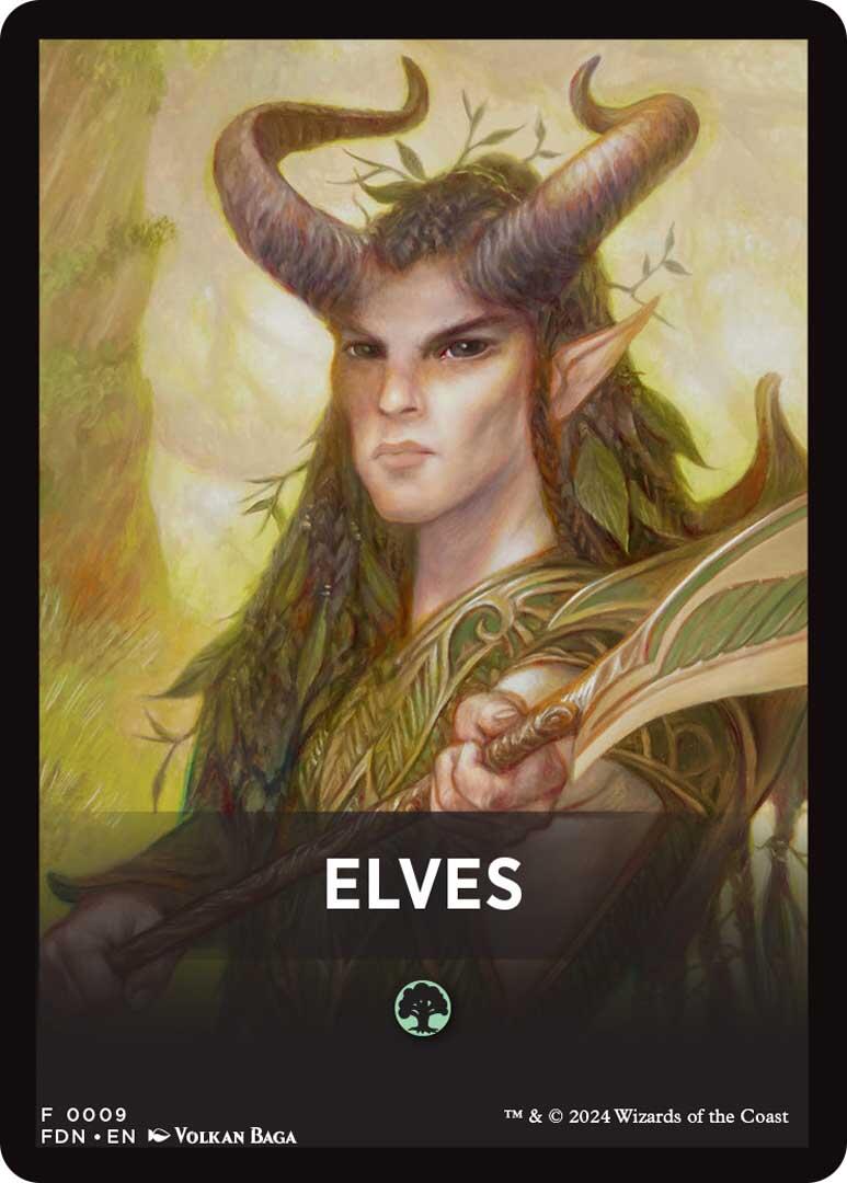 Elves Theme Card [Foundations Tokens] | Jack's On Queen