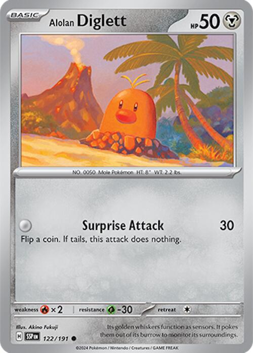 Alolan Diglett (122/191) [Scarlet & Violet: Surging Sparks] | Jack's On Queen