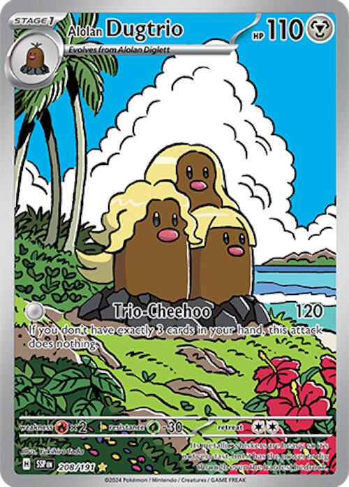 Alolan Dugtrio (208/191) [Scarlet & Violet: Surging Sparks] | Jack's On Queen