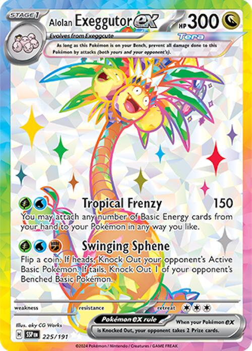 Alolan Exeggutor ex (225/191) [Scarlet & Violet: Surging Sparks] | Jack's On Queen