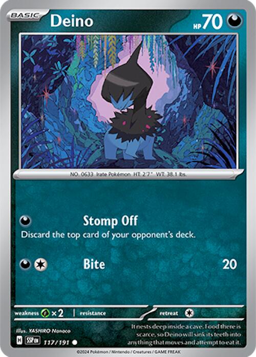 Deino (117/191) [Scarlet & Violet: Surging Sparks] | Jack's On Queen