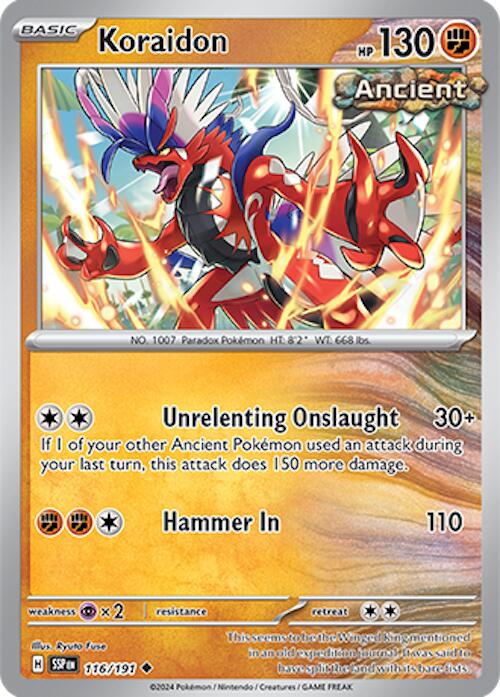 Koraidon (116/191) [Scarlet & Violet: Surging Sparks] | Jack's On Queen