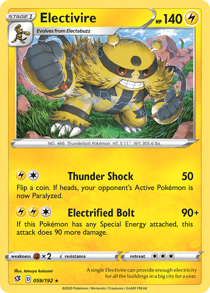 Electivire (059/192) [Sword & Shield: Rebel Clash] | Jack's On Queen