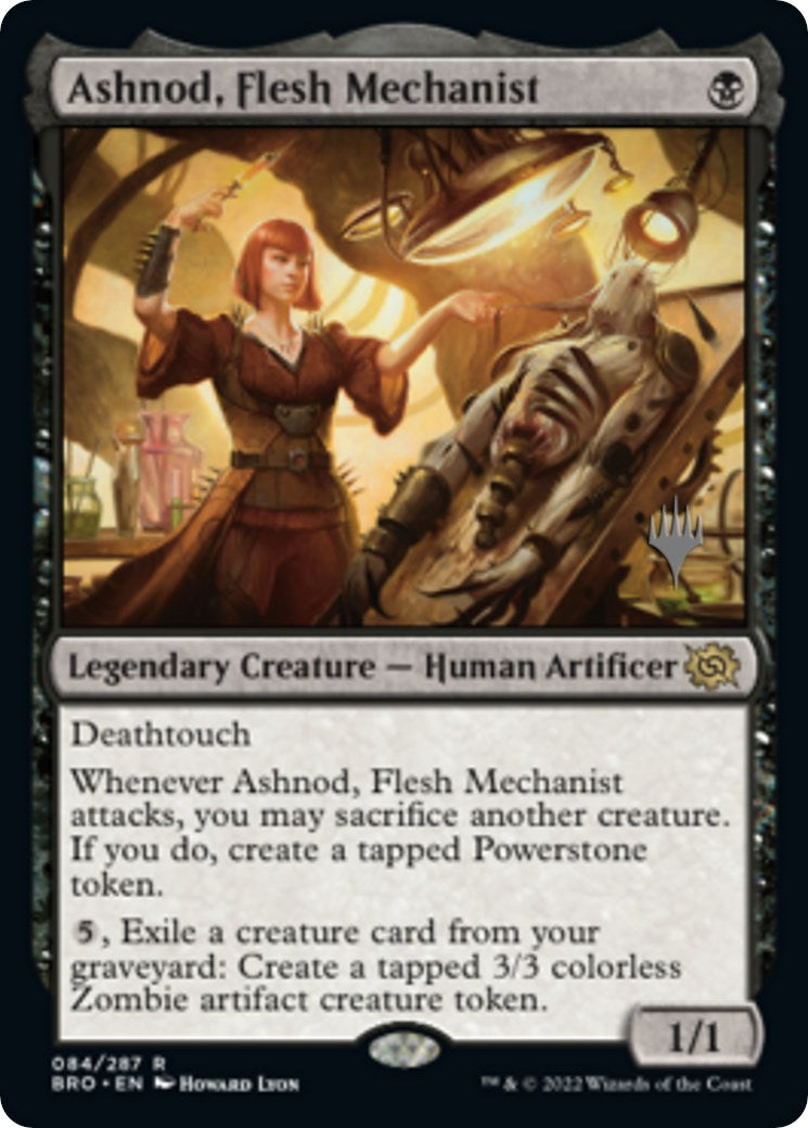 Ashnod, Flesh Mechanist (Promo Pack) [The Brothers' War Promos] | Jack's On Queen