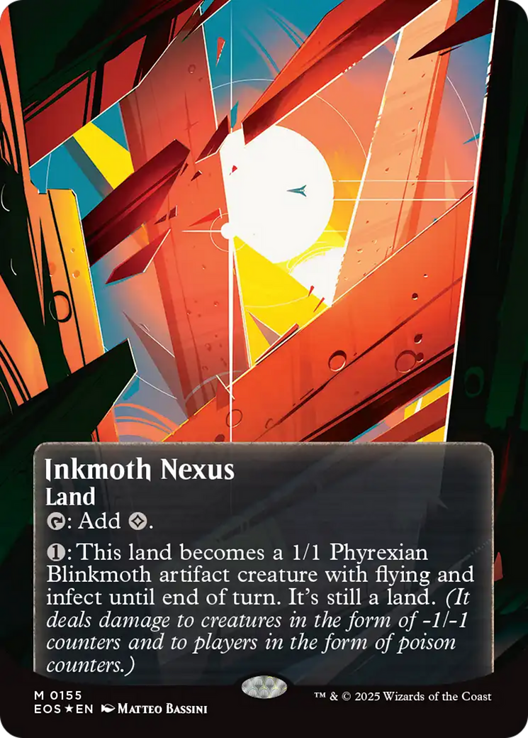 Inkmoth Nexus (0155) (Borderless) (Galaxy Foil) [Edge of Eternities: Stellar Sights] | Jack's On Queen