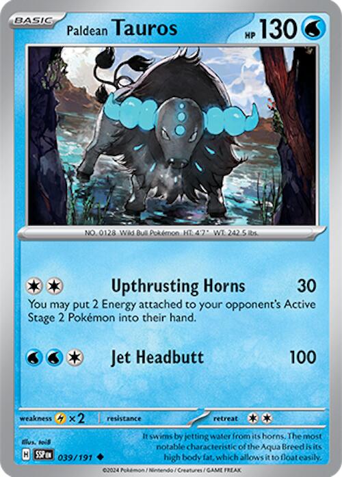 Paldean Tauros (039/191) [Scarlet & Violet: Surging Sparks] | Jack's On Queen