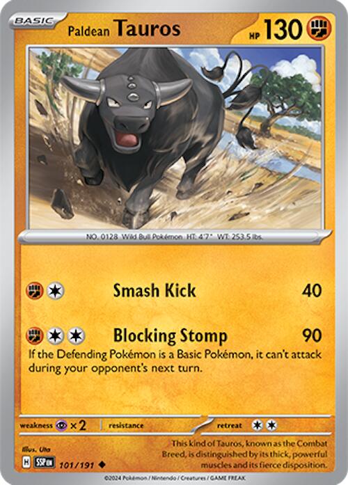 Paldean Tauros (101/191) [Scarlet & Violet: Surging Sparks] | Jack's On Queen