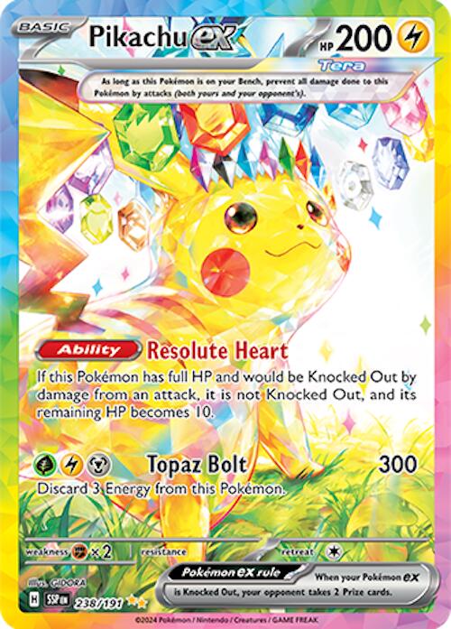 Pikachu ex (238/191) [Scarlet & Violet: Surging Sparks] | Jack's On Queen