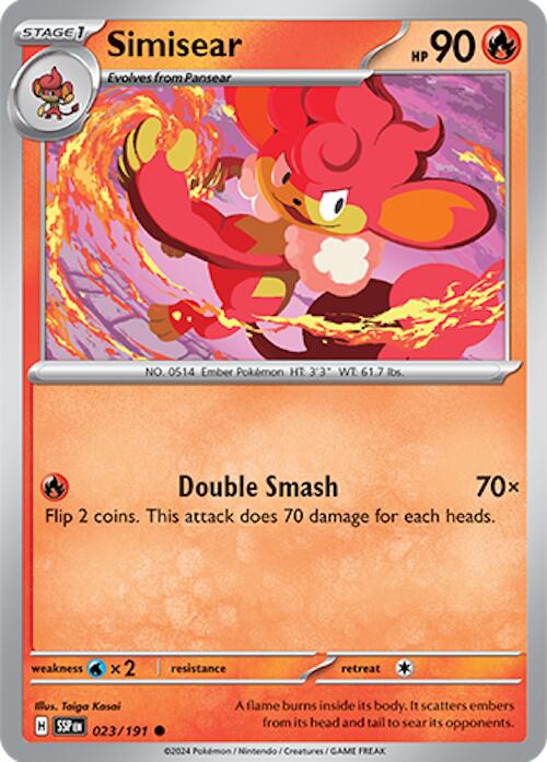 Simisear (023/191) [Scarlet & Violet: Surging Sparks] | Jack's On Queen