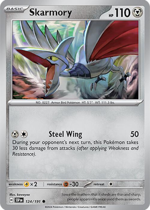 Skarmory (124/191) [Scarlet & Violet: Surging Sparks] | Jack's On Queen