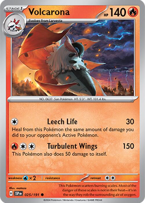 Volcarona (025/191) [Scarlet & Violet: Surging Sparks] | Jack's On Queen