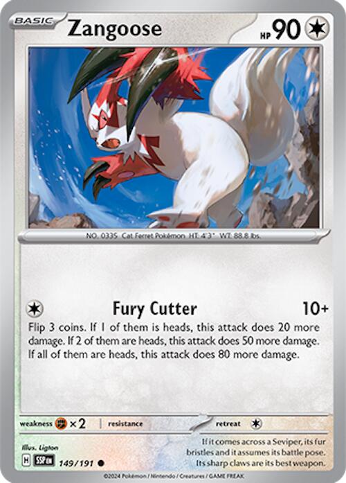 Zangoose (149/191) [Scarlet & Violet: Surging Sparks] | Jack's On Queen