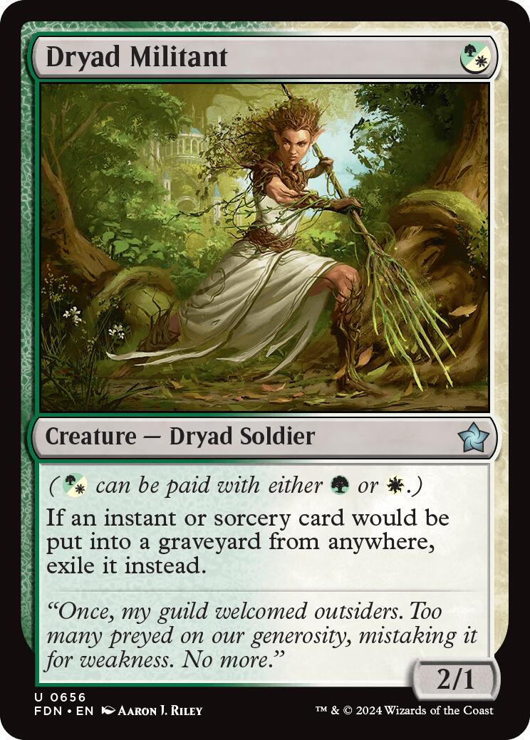 Dryad Militant [Foundations] | Jack's On Queen