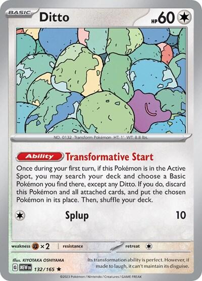 Ditto (132/165) (Non-Holo) [Scarlet & Violet 151] | Jack's On Queen