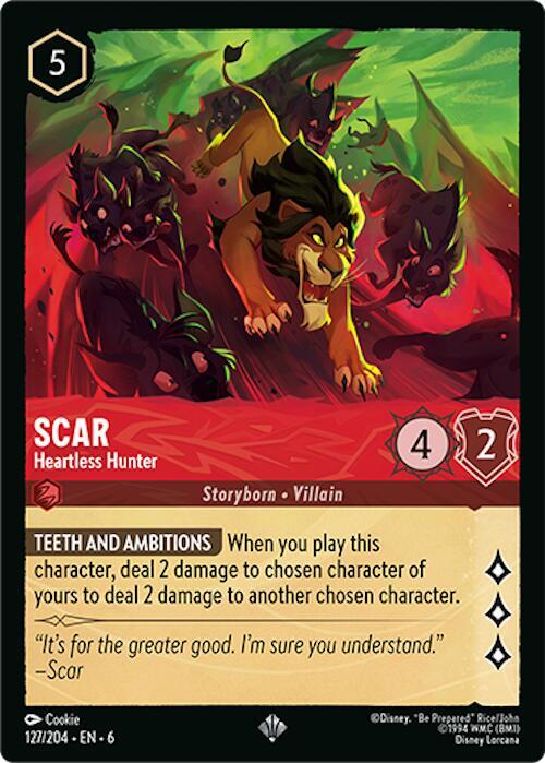 Scar - Heartless Hunter (127/204) [Azurite Sea] | Jack's On Queen