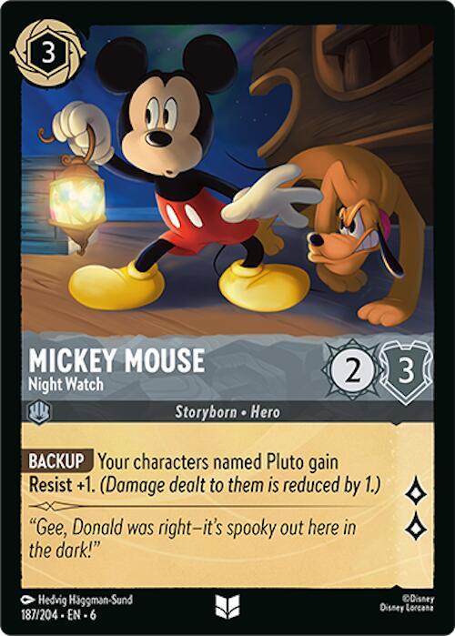 Mickey Mouse - Night Watch (187/204) [Azurite Sea] | Jack's On Queen
