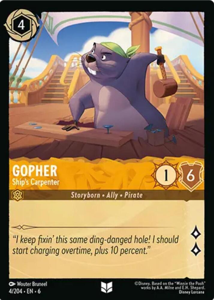 Gopher - Ship's Carpenter (4/204) [Azurite Sea] | Jack's On Queen