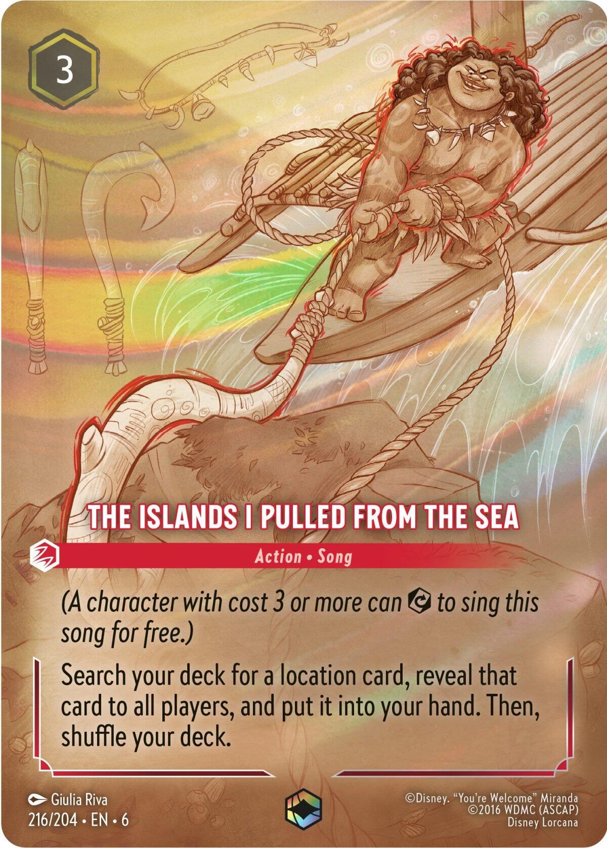 The Islands I Pulled From The Sea (Enchanted) (216/204) [Azurite Sea] | Jack's On Queen