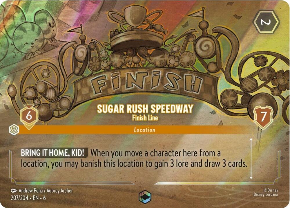 Sugar Rush Speedway - Finish Line (Enchanted) (207/204) [Azurite Sea] | Jack's On Queen