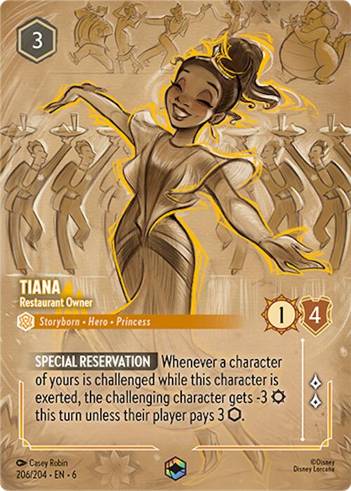 Tiana - Restaurant Owner (Enchanted) (206/204) [Azurite Sea] | Jack's On Queen