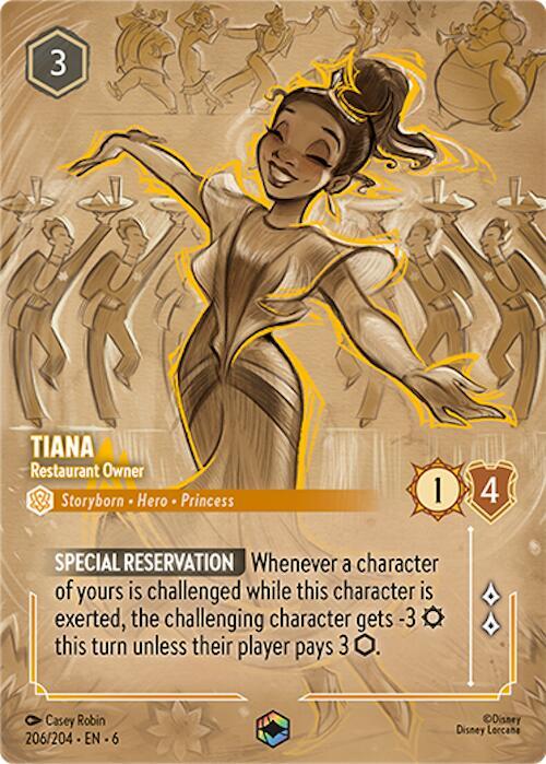 Tiana - Restaurant Owner (Enchanted) (206/204) [Azurite Sea] | Jack's On Queen