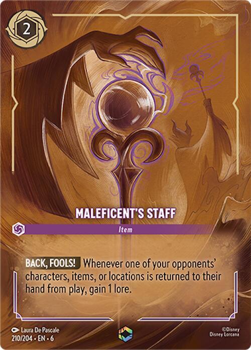 Maleficent's Staff (Enchanted) (210/204) [Azurite Sea] | Jack's On Queen