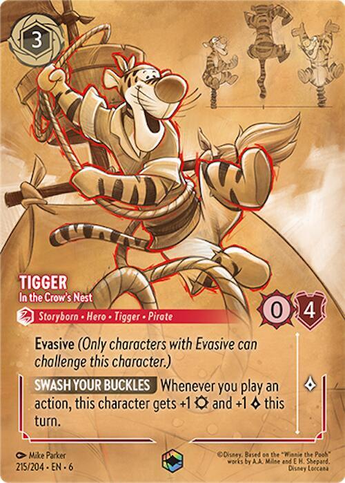 Tigger - In the Crow's Nest (Enchanted) (215/204) [Azurite Sea] | Jack's On Queen