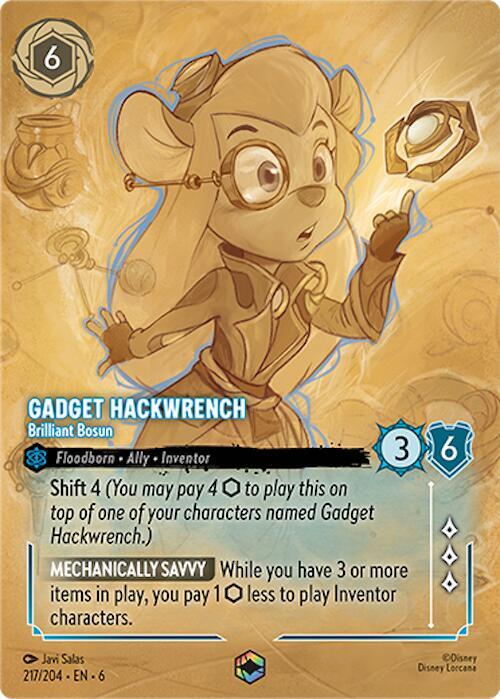 Gadget Hackwrench - Brilliant Bosun (Enchanted) (217/204) [Azurite Sea] | Jack's On Queen