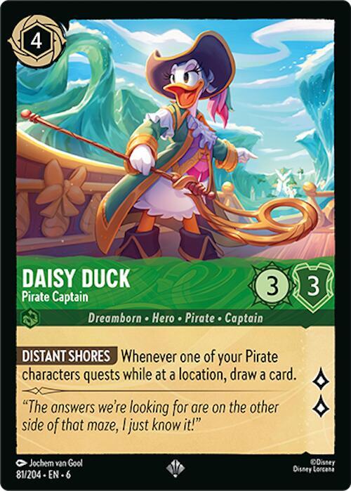Daisy Duck - Pirate Captain (81/204) [Azurite Sea] | Jack's On Queen