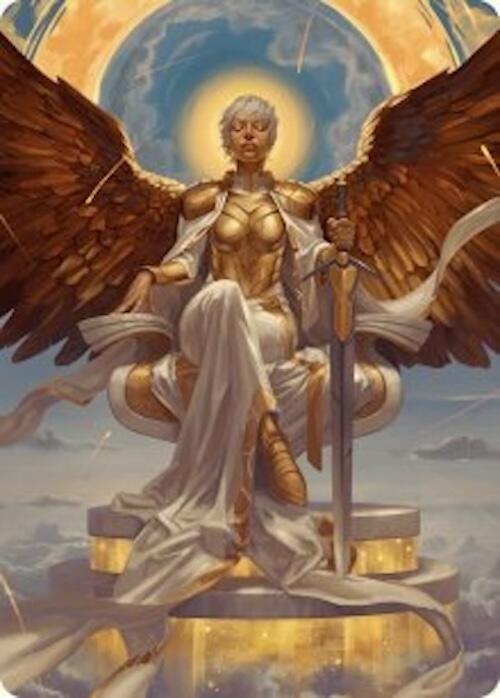 Herald of Eternal Dawn Art Card (27/54) [Foundations Art Series] | Jack's On Queen