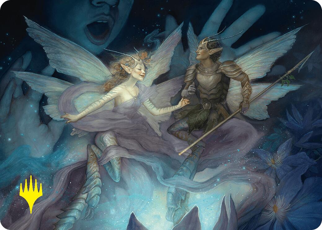 Faebloom Trick Art Card (6/54) (Gold-Stamped Signature) [Foundations Art Series] | Jack's On Queen