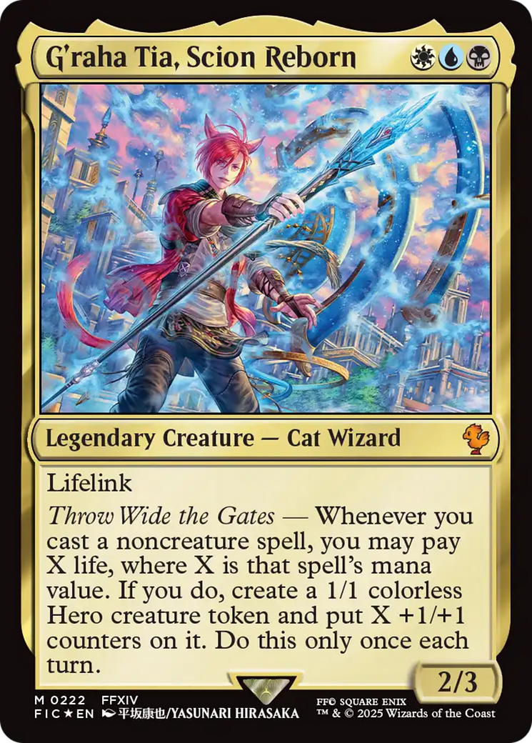G'raha Tia, Scion Reborn (Surge Foil) [FINAL FANTASY Commander] | Jack's On Queen
