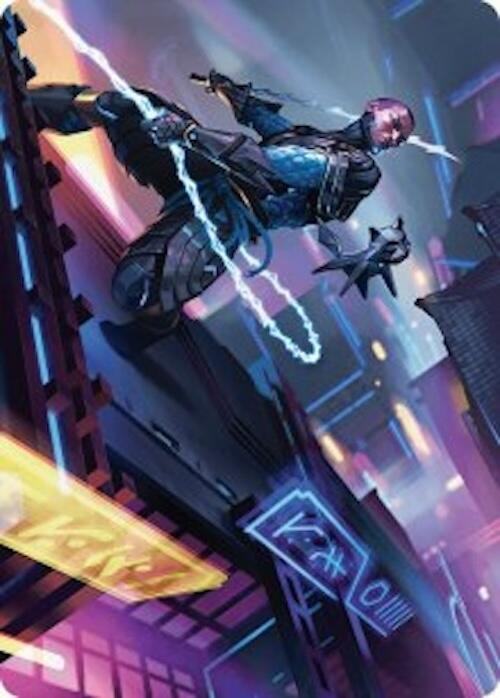 Kaito, Cunning Infiltrator Art Card (51/54) [Foundations Art Series] | Jack's On Queen