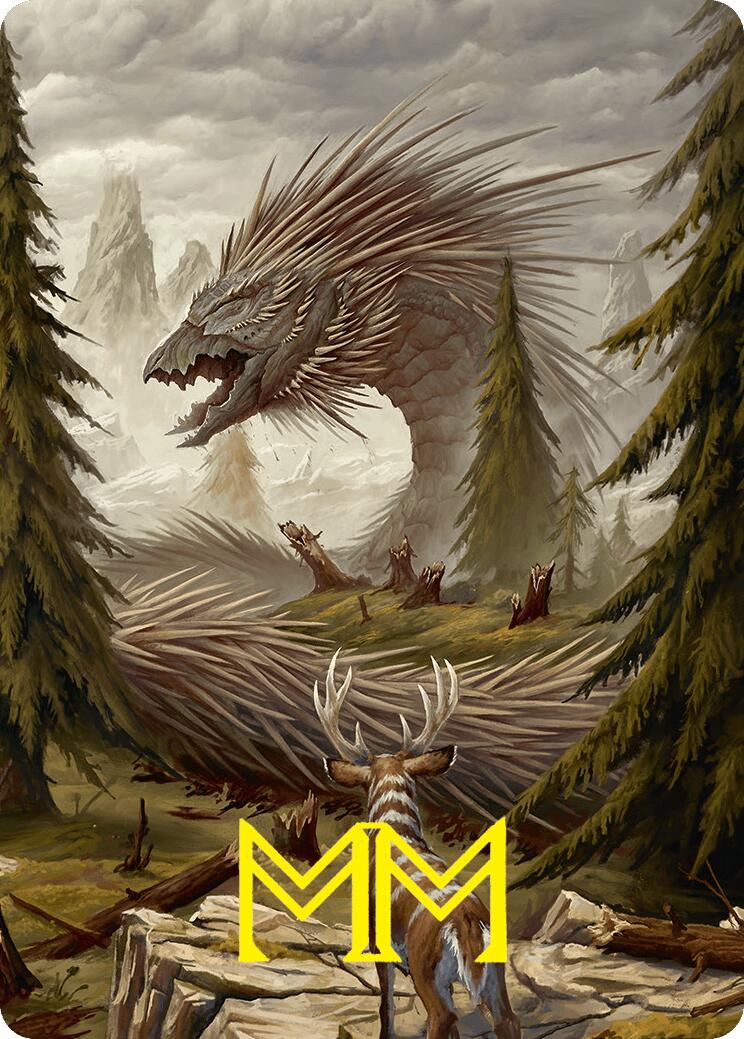Quilled Greatwurm Art Card (44/54) (Gold-Stamped Signature) [Foundations Art Series] | Jack's On Queen