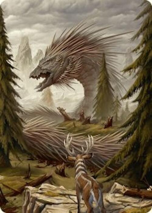 Quilled Greatwurm Art Card (44/54) [Foundations Art Series] | Jack's On Queen
