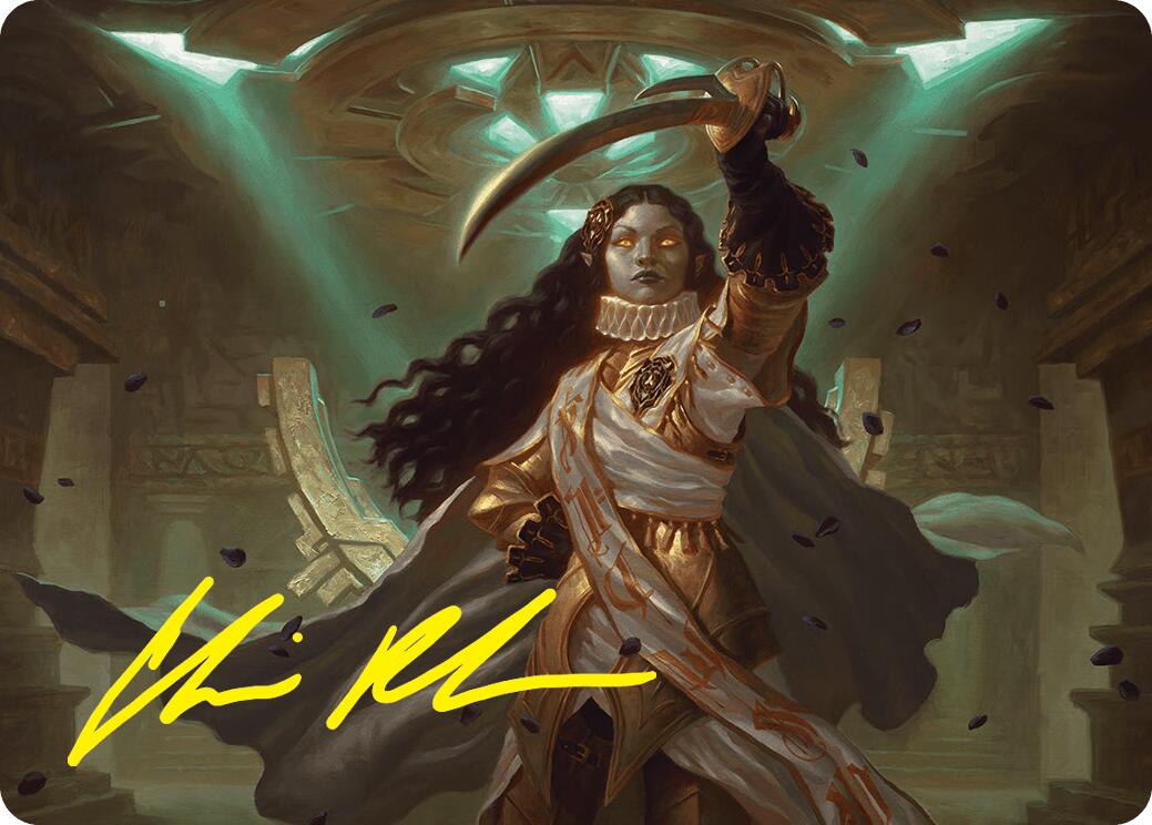 Elenda, Saint of Dusk Art Card (15/54) (Gold-Stamped Signature) [Foundations Art Series] | Jack's On Queen