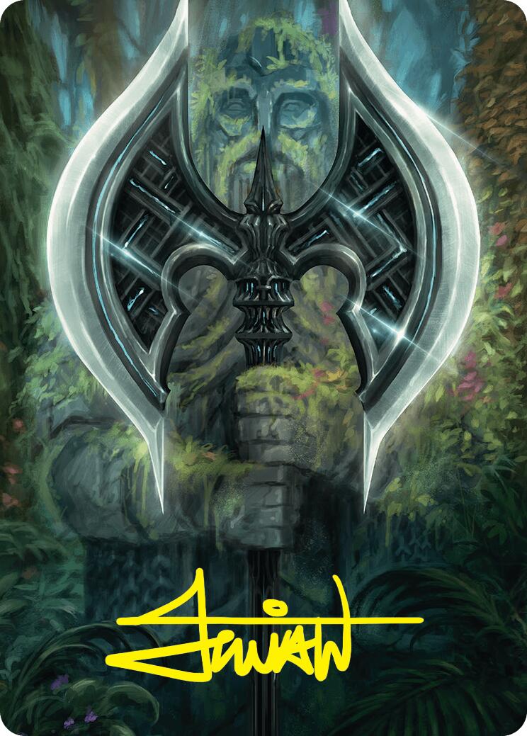 Leyline Axe Art Card (49/54) (Gold-Stamped Signature) [Foundations Art Series] | Jack's On Queen