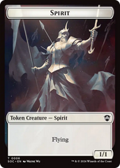 Spirit (0006) // Illusion Double-Sided Token [Secrets of Strixhaven Commander Tokens] | Jack's On Queen