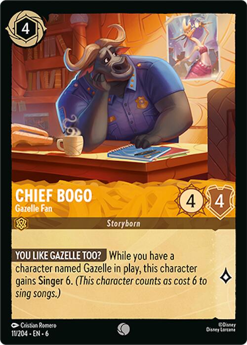 Chief Bogo - Gazelle Fan (11/204) [Azurite Sea] | Jack's On Queen
