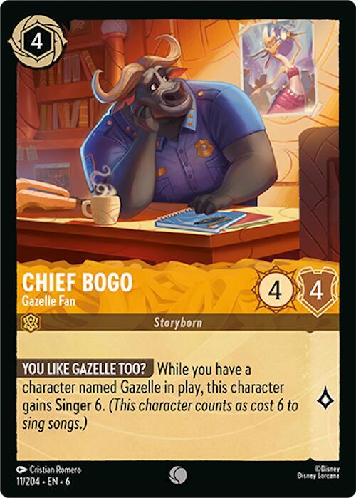 Chief Bogo - Gazelle Fan (11/204) [Azurite Sea] | Jack's On Queen